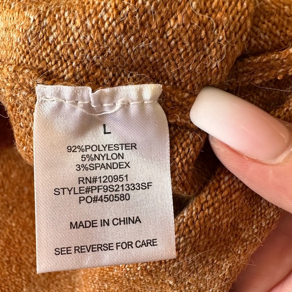 Pinque‎ by Buckle  sz large oversized poly blend crewneck striped sweater NWOT - Picture 8 of 11